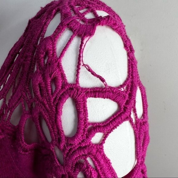 Addition Elle Pink Crocheted Lightweight Sweater Size 2x NWT Brand New - Picture 4 of 11